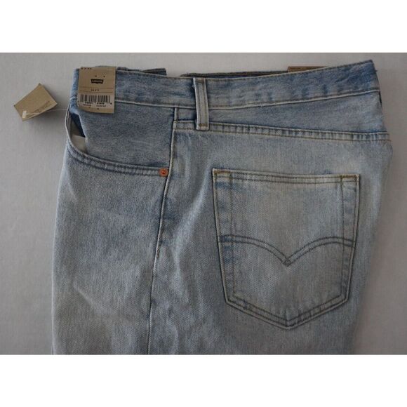 Levi's 501 (365120158) Men's Sz 34 Blue Hemmed Stretch Button Fly Denim Shorts - Picture 7 of 9